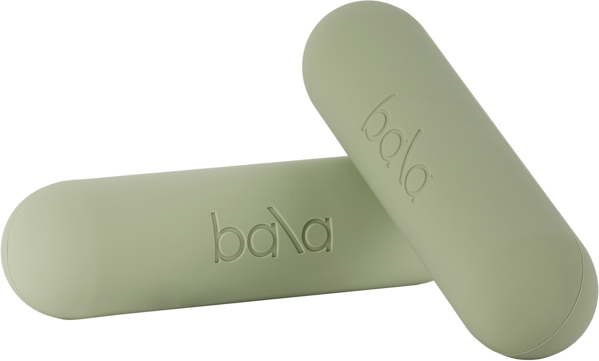 Bala Green 'Bala' Bars Dumbbells, 3 lb