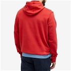 Stone Island Men's Garment Dyed Popover Hoodie in Red