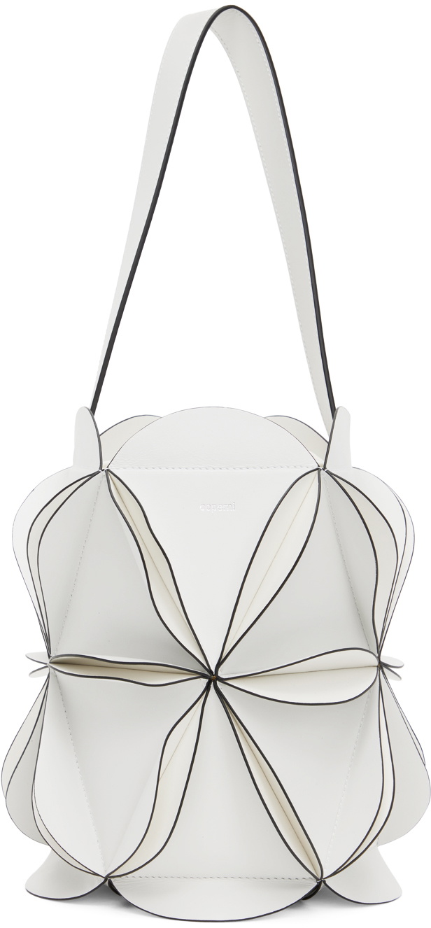 Coperni White Origami Bucket Bag