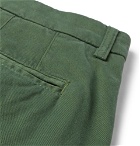 Altea - Slim-Fit Tapered Stretch-Cotton Gabardine Chinos - Men - Green