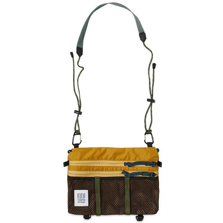 Photo: Topo Designs Mountain Accessory Shoulder Bag in Mustard/Dark Khaki 