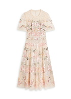 Needle & Thread Rosalie Floral-embellished Tulle Gown Cream