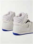 Gucci - Basket Distressed Demetra High-Top Sneakers - White