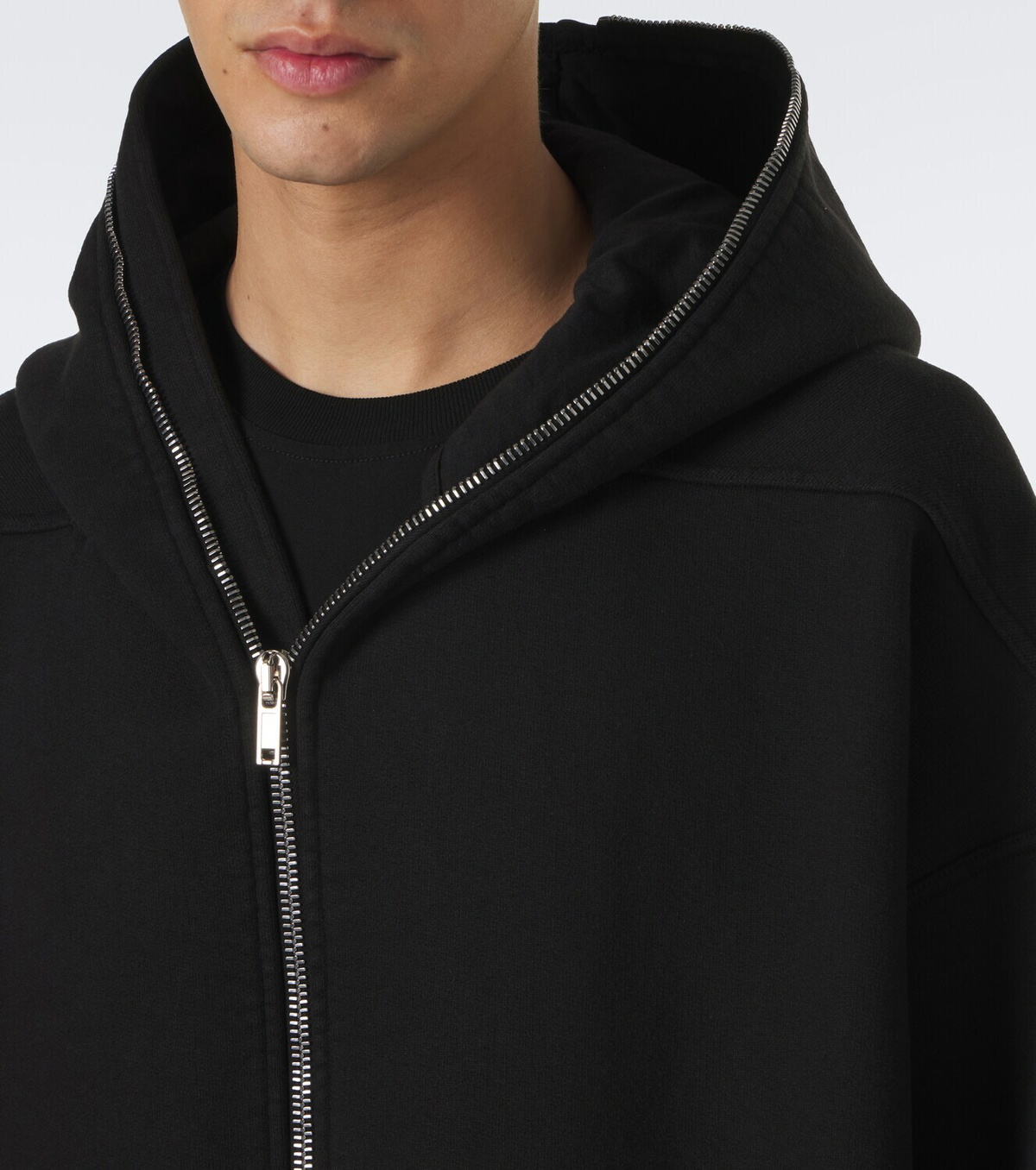 Rick Owens Gimp Wide Mac cotton overcoat