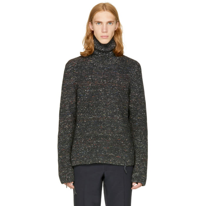 Photo: Maison Margiela Grey Donegal Wool Turtleneck