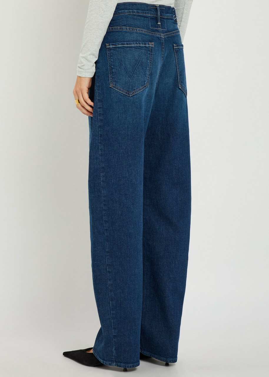Mother The Full-pipe Skimp Barrel-leg Jeans Blue