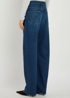 Mother The Full-pipe Skimp Barrel-leg Jeans Blue