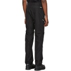 Heliot Emil Black Convertible Zip-Off Trousers
