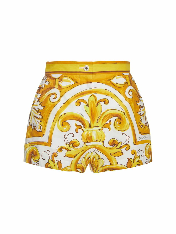 Photo: DOLCE & GABBANA Maiolica Printed Poplin Shorts