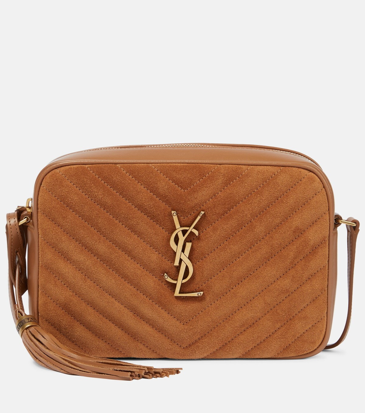 Saint Laurent Lou Camera suede crossbody bag Saint Laurent