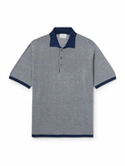 Kingsman - Birdseye Cotton Polo Shirt - Blue