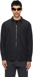 POST ARCHIVE FACTION (PAF) Black Zip Archive Shirt