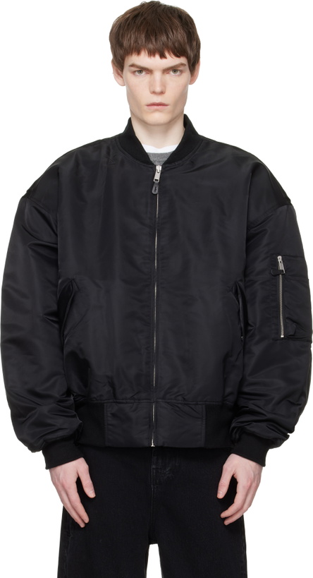 Photo: Entire Studios Black Broad Bomber Jacket
