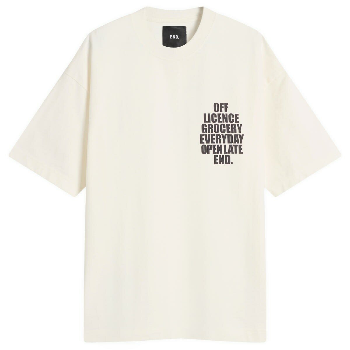 END. Open 'til Late T-Shirt in Ecru