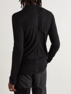Rick Owens - Swampgod Slim-Fit Upcycled Panelled Cashmere Sweater - Black