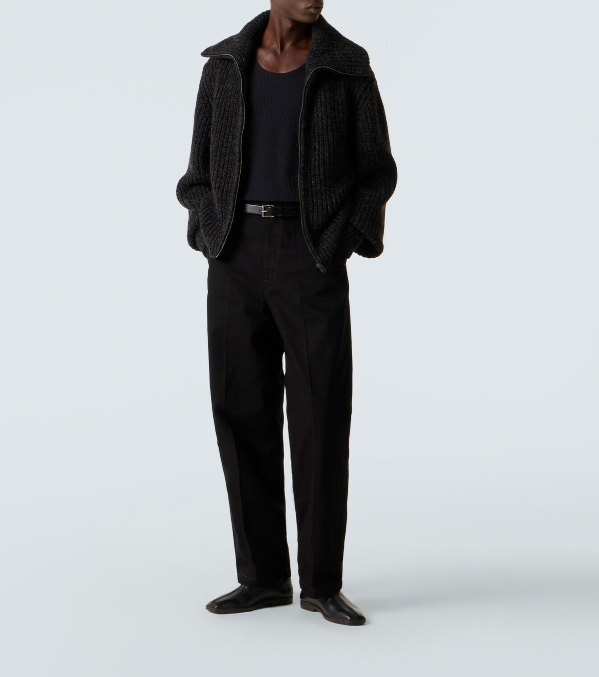 Lemaire Ribbed-knit wool tank top