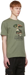 AAPE by A Bathing Ape Green Cotton T-Shirt