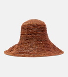 Chloé Logo raffia sunhat