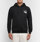 Flagstuff - Logo-Embroidered Printed Fleece-Back Cotton-Blend Jersey Hoodie - Men - Black