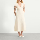 RIXO Women's Clarice Midi Dress in Cream