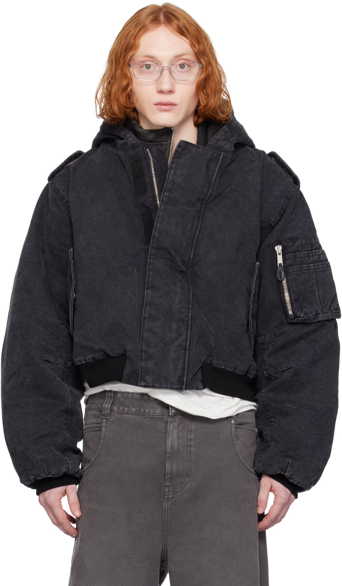 ジャケット・アウター ENTIRE STUDIOS W2 BOMBER black size L Entire Studios Black W2 Bomber Jacket Entire Studios