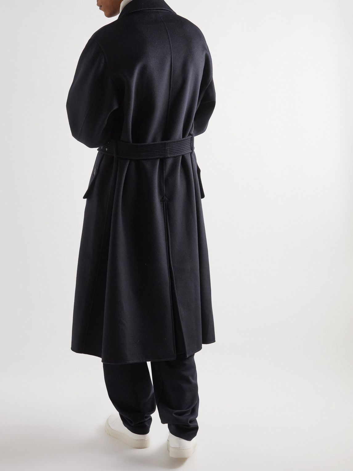 Giorgio Armani Double-Breasted Cashmere Coat
