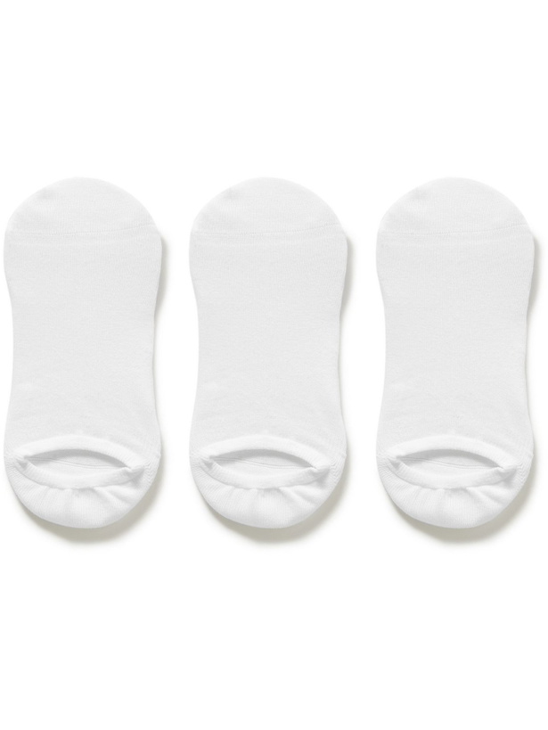 Photo: NN07 - Three-Pack Cotton-Blend Socks - White