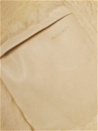 Jil Sander - Plus Leather-Trimmed Shearling Jacket - Neutrals
