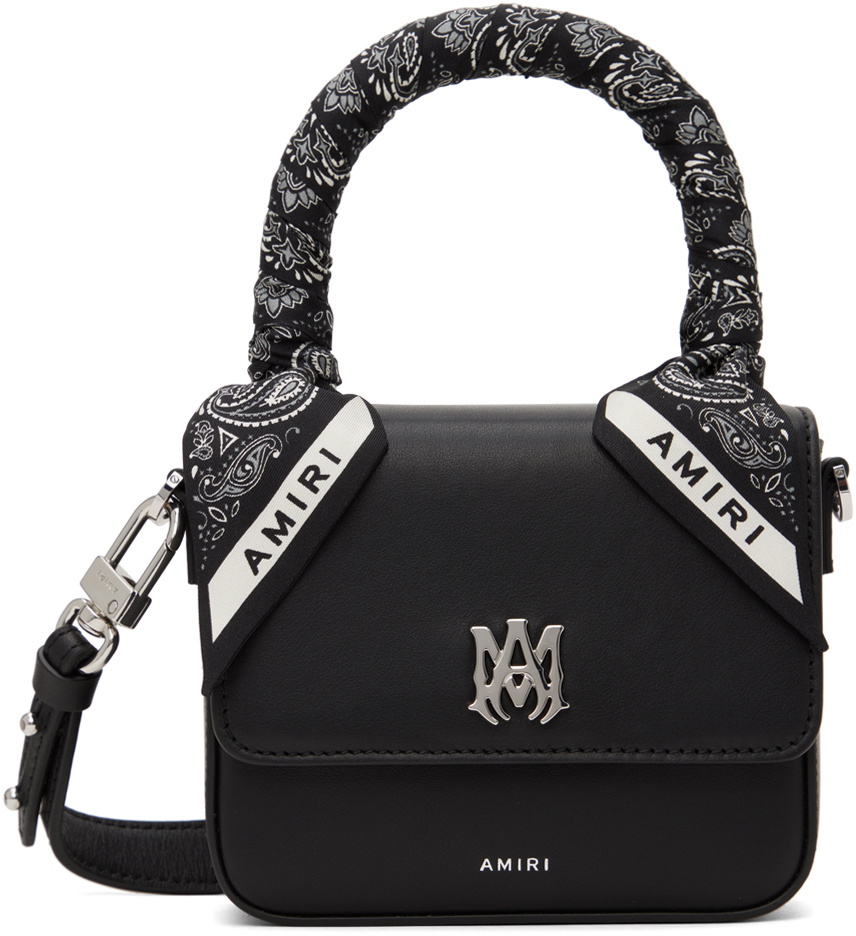 AMIRI Black Bandana Micro Ma Bag