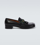 Gucci - Interlocking G tassel leather loafers