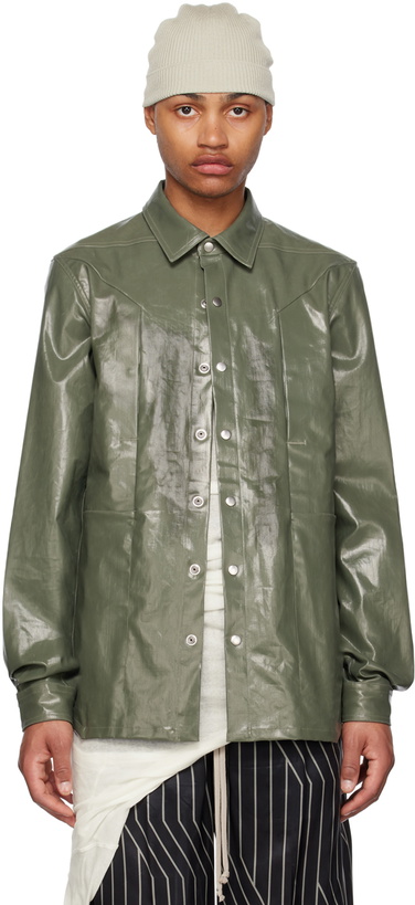 Photo: Rick Owens Green Fogpocket Shirt