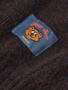 Howlin' - Shaggy Bear Logo-Appliquéd Wool Cardigan - Brown