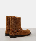 Loewe Campo suede biker boots