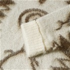 South2 West8 Men's Mohair Logo Knit in Off White