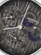 Hermès Timepieces - Slim d'Hermès Automatic GMT 39mm Platinum and Alligator Watch, Ref. No. 054157WW00