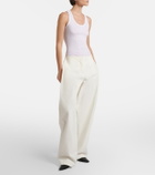 The Row Cendrea ribbed-knit cotton tank top