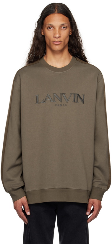 Photo: Lanvin Taupe Curb Side Sweatshirt