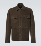 Frescobol Carioca Ravi suede overshirt