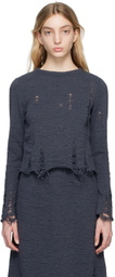Song for the Mute Gray Distressed Crewneck
