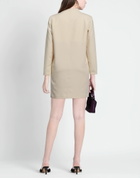 Manila Grace Womens Mini dress in Beige