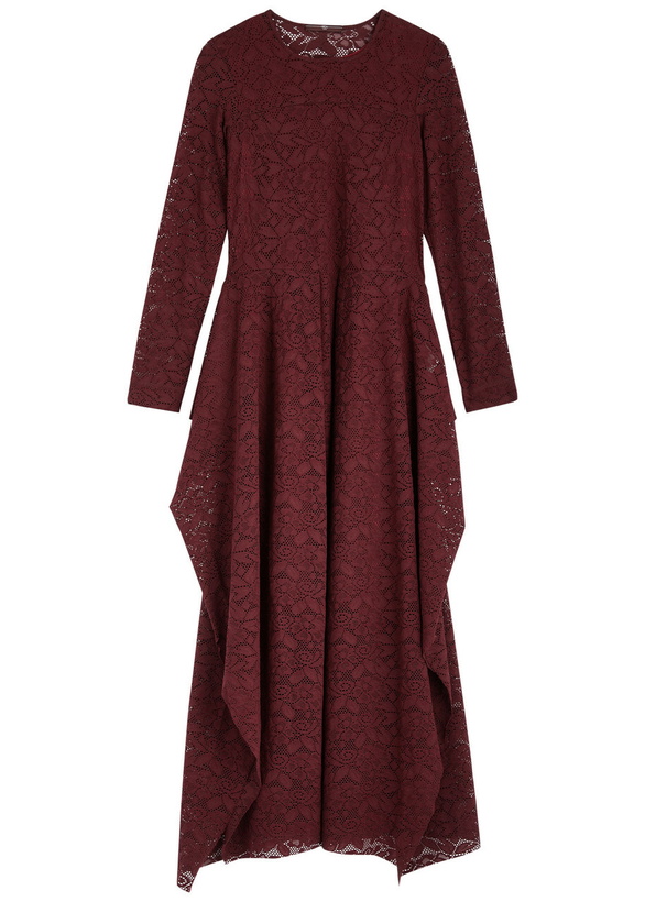 Photo: High Formidable Lace Midi Dress Burgundy