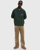 Honor The Gift CABLE ZIP LEISURE HENLEY Green Mens Pullover