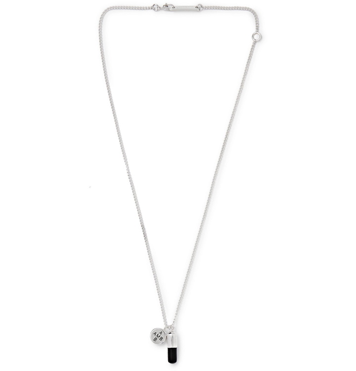 Photo: AMBUSH® - Sterling Silver and Enamel Necklace - Silver