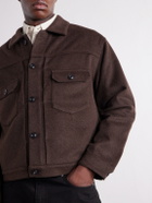 FrizmWORKS - Brushed Wool-Blend Jacket - Brown