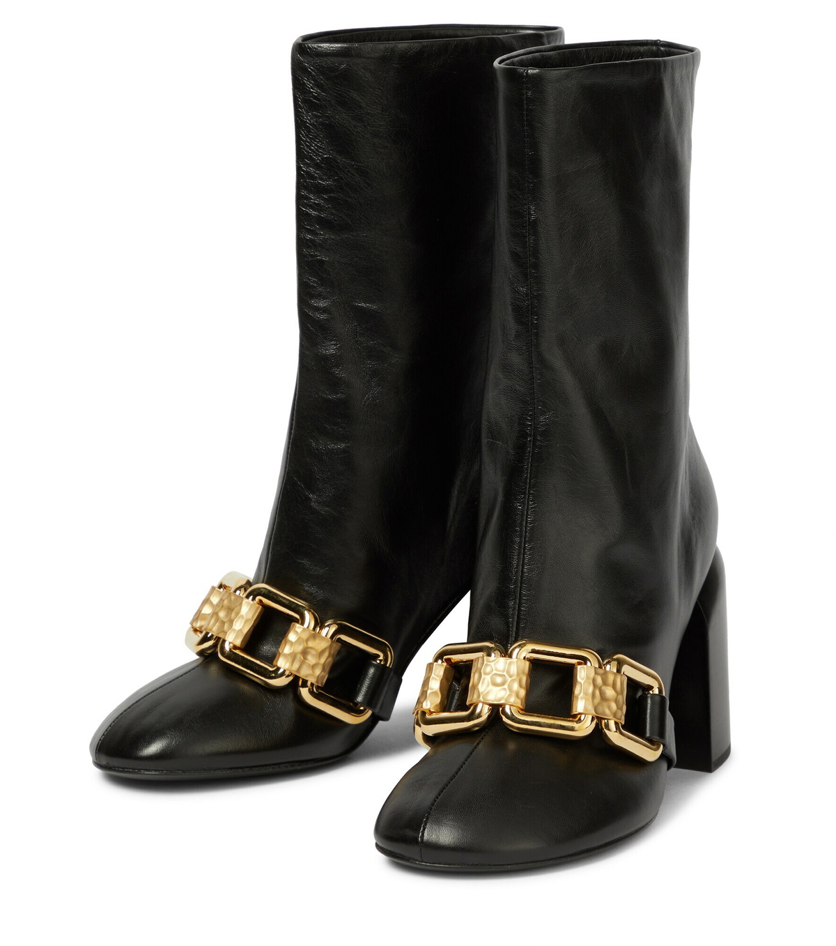 Jil Sander - Embellished leather ankle boots Jil Sander display picture 1