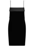 SAINT LAURENT - Viscose Blend Strapless Midi Dress