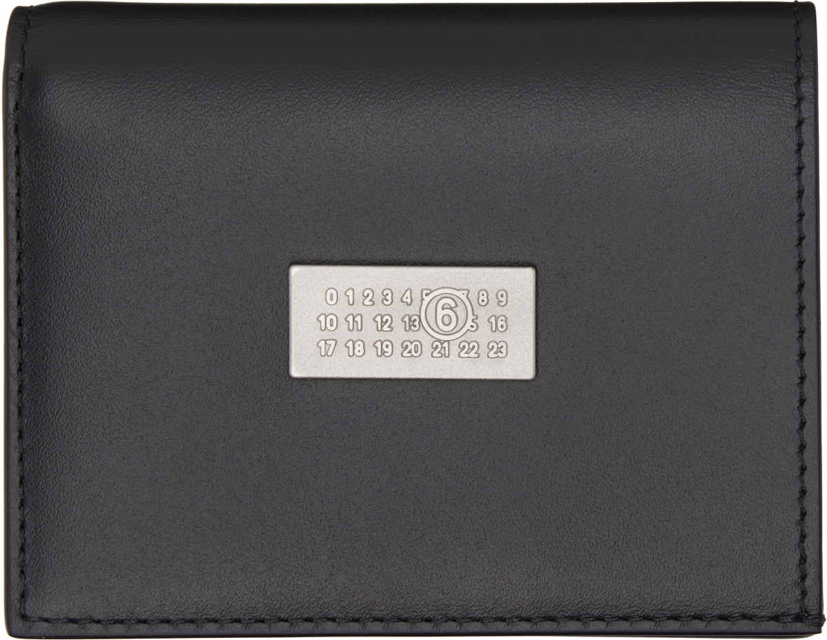 MM6 Maison Margiela Black Numeric Wallet