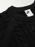 Nike - Cable-Knit Sweater - Black