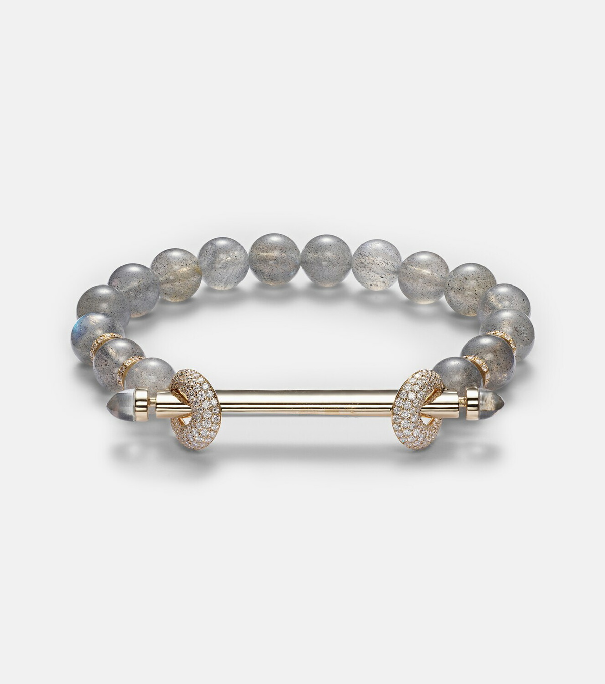 Ananya Chakra 18kt gold bracelet with diamonds and gemstones