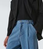 Dries Van Noten Pleated high-rise wide-leg jeans